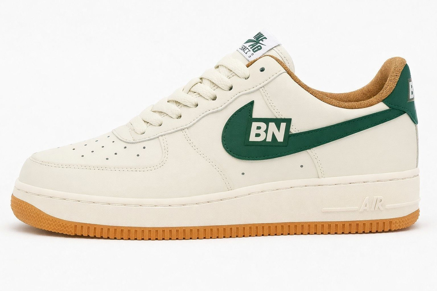 Image of BN STYLE Sneakers For Men (White, Green , 7)