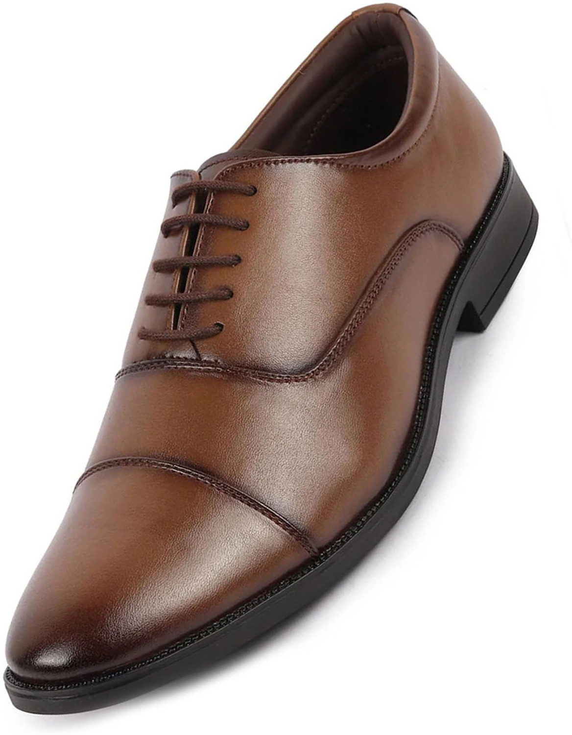 Image of Michael Angelo Formal Shoes For Men (Tan , 5)