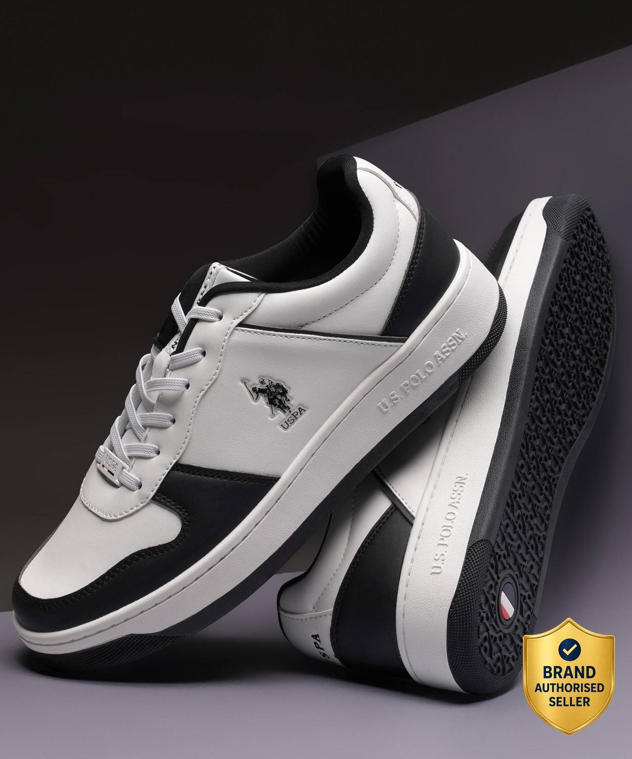 U.S. JAXON Men's Black Sneakers - Image 1