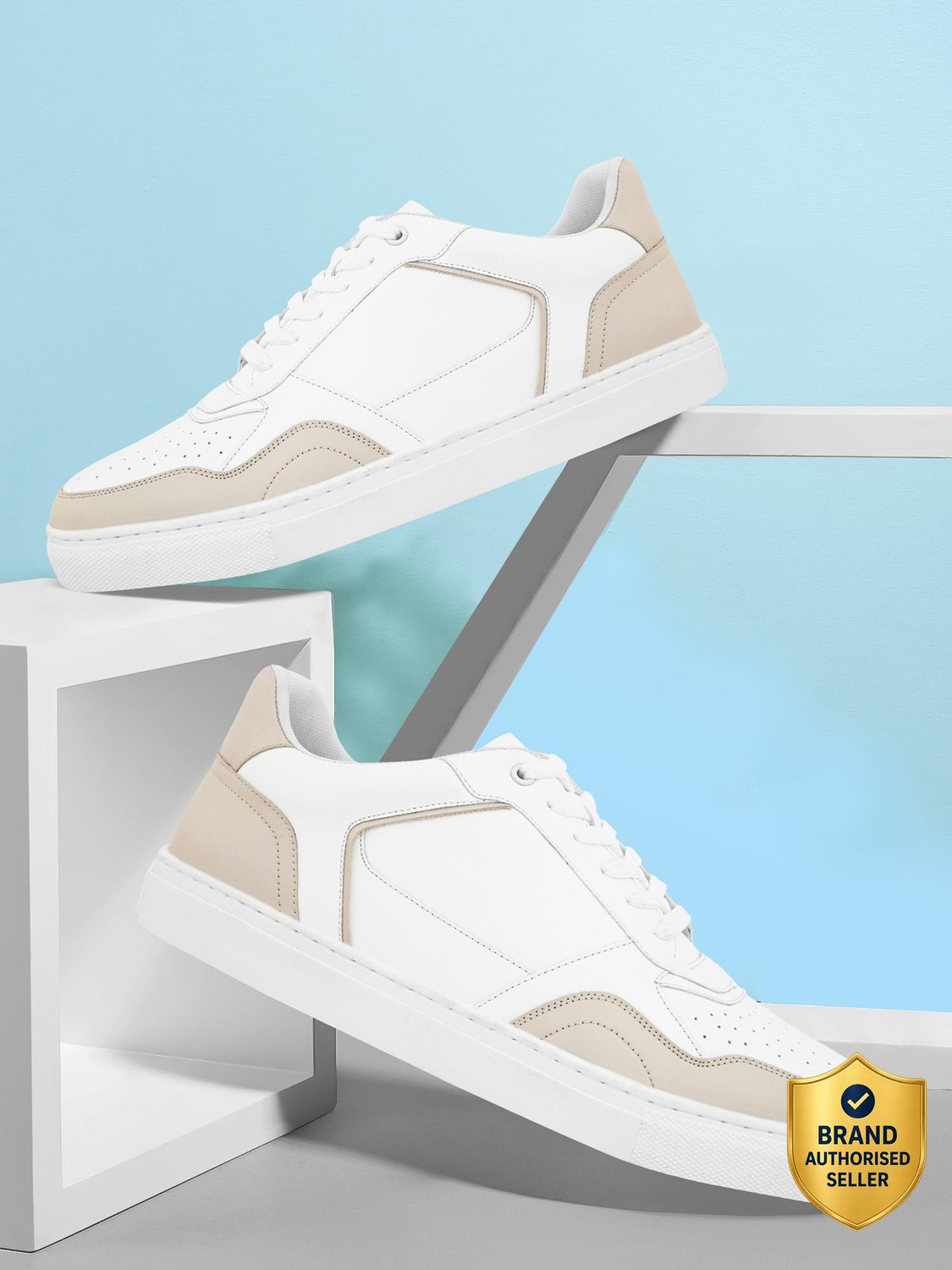 HRX by Hrithik Roshan Sneakers for Men (White, 7) - Image 1
