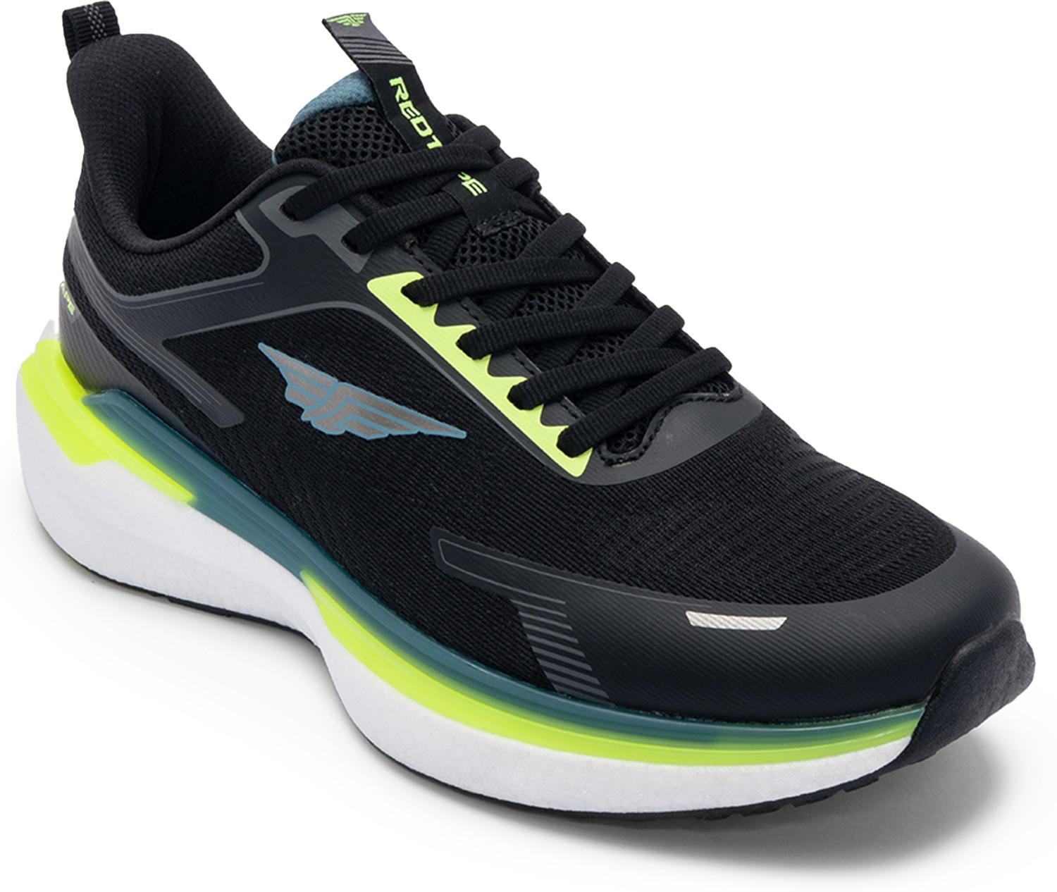 RED TAPE Low Cut Sports Shoes for Men Black White - Image 1