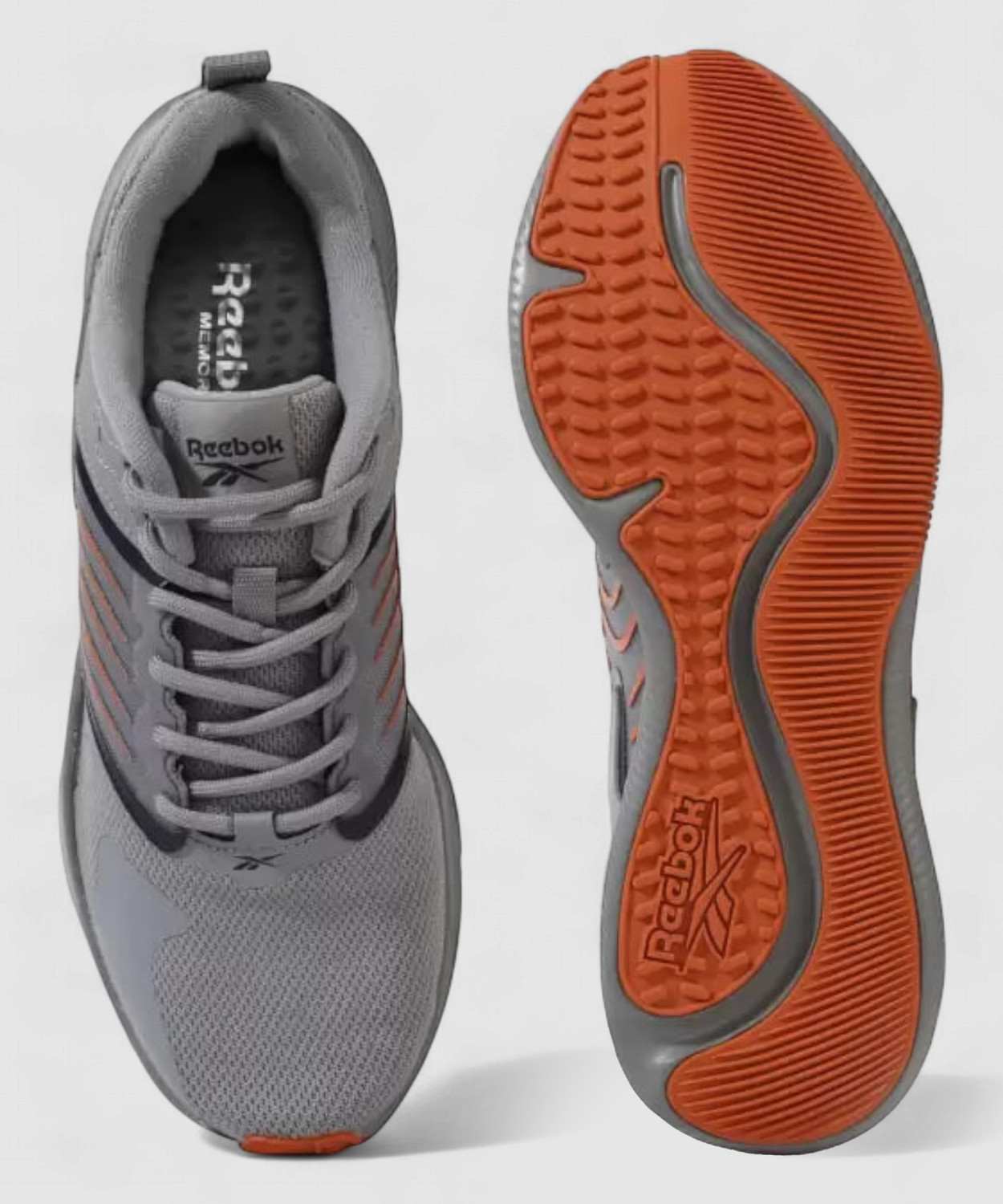 Image of REEBOK Running Shoes For Men (Grey , 8)