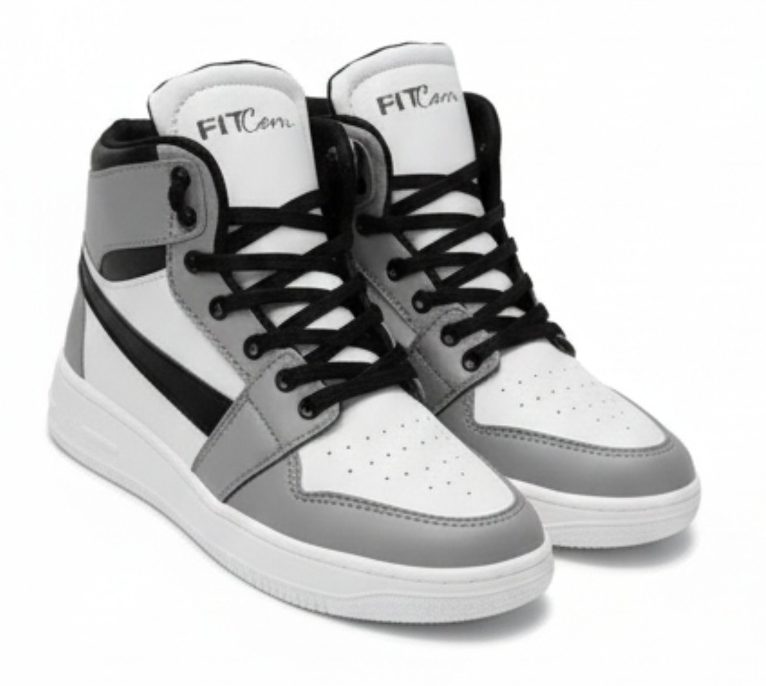 FITCOM Men’s Casual High Top Shoes - Image 1