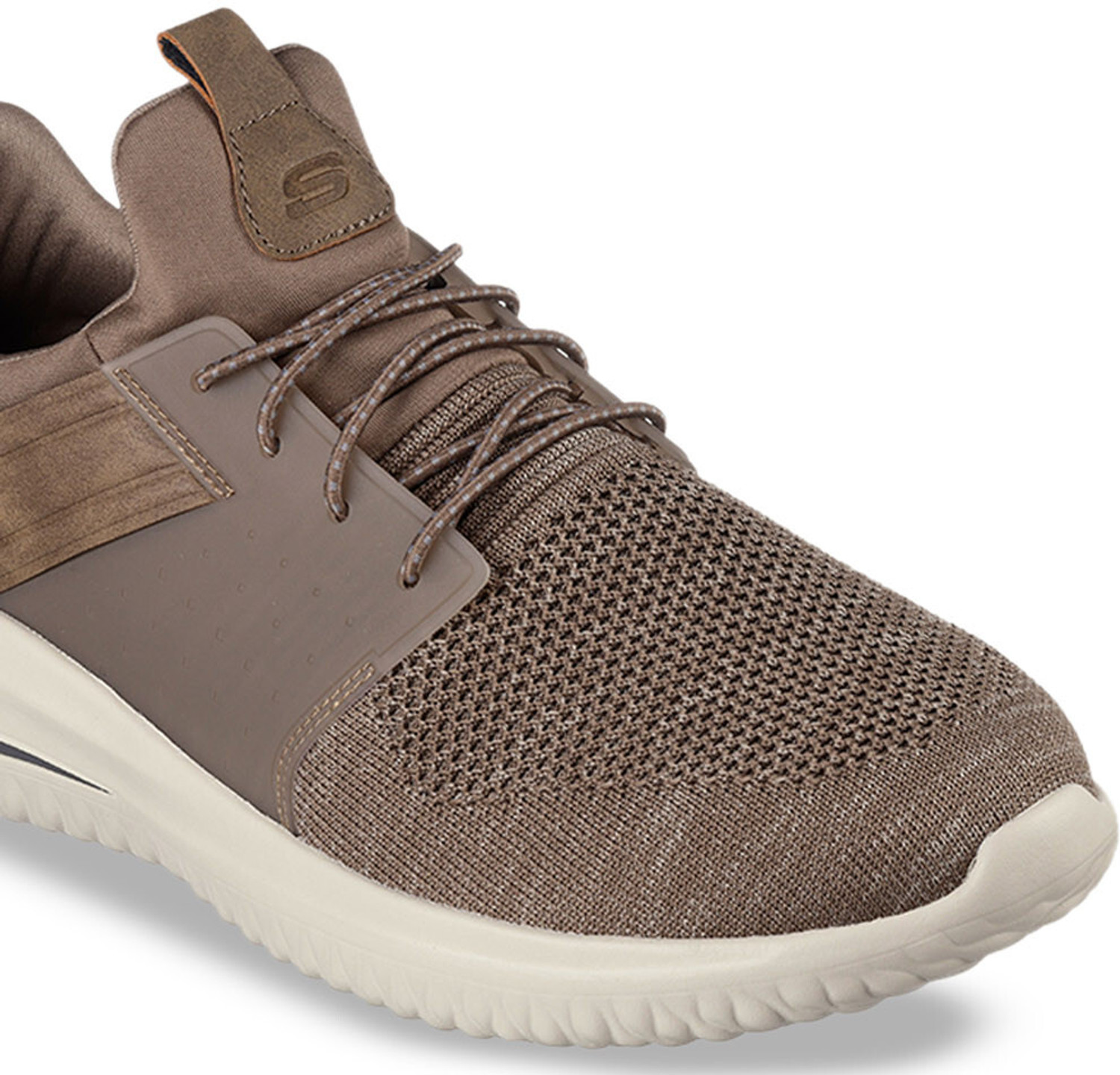 Image of Skechers Mens DELSON 3 Khaki Casual Shoes Casuals For Men (Khaki , 12)