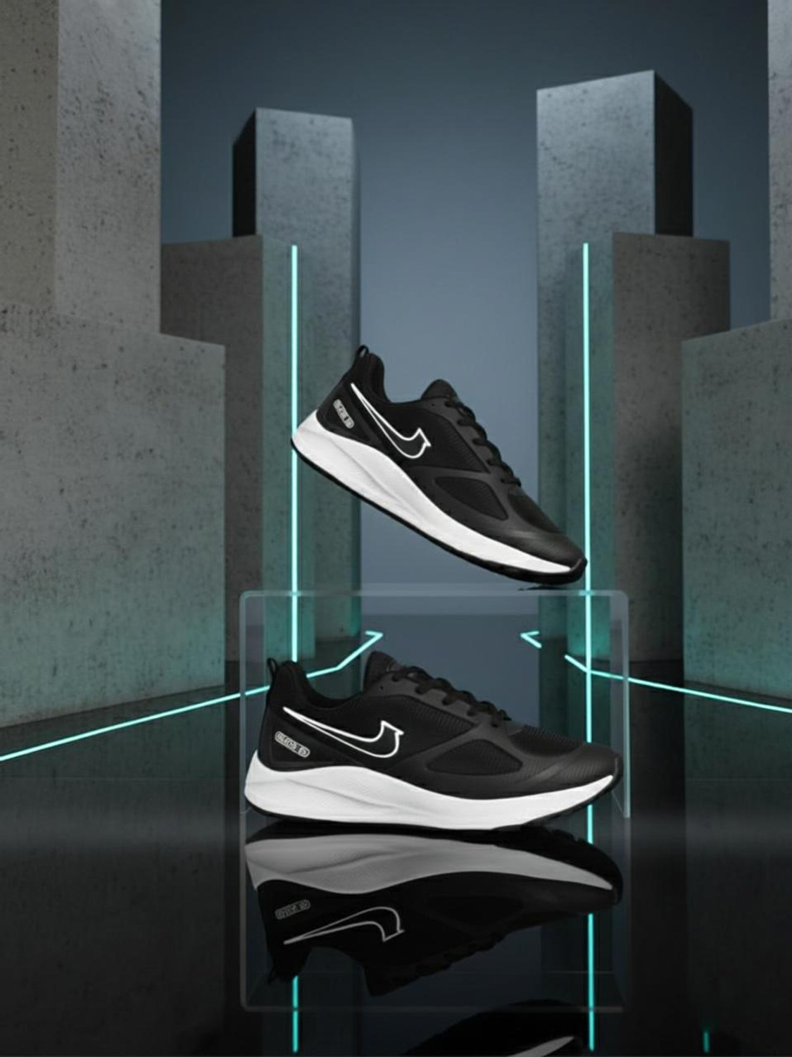Image of Bacan Men's Premium Casual Sneakers | Stylish Lace-Up Shoes for Daily & Outdoor Wear Running Shoes For Men (Grey , 9)