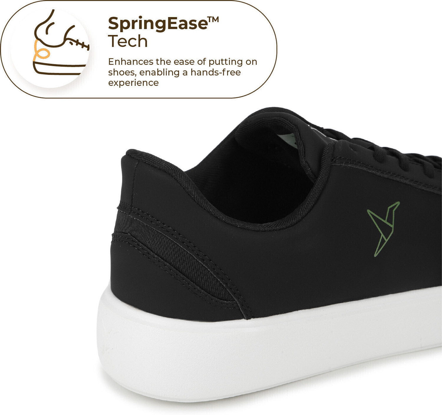 Image of Blinc sneakers by Yoho | Hands free lightweight shoes Sneakers For Men (Black , 7)