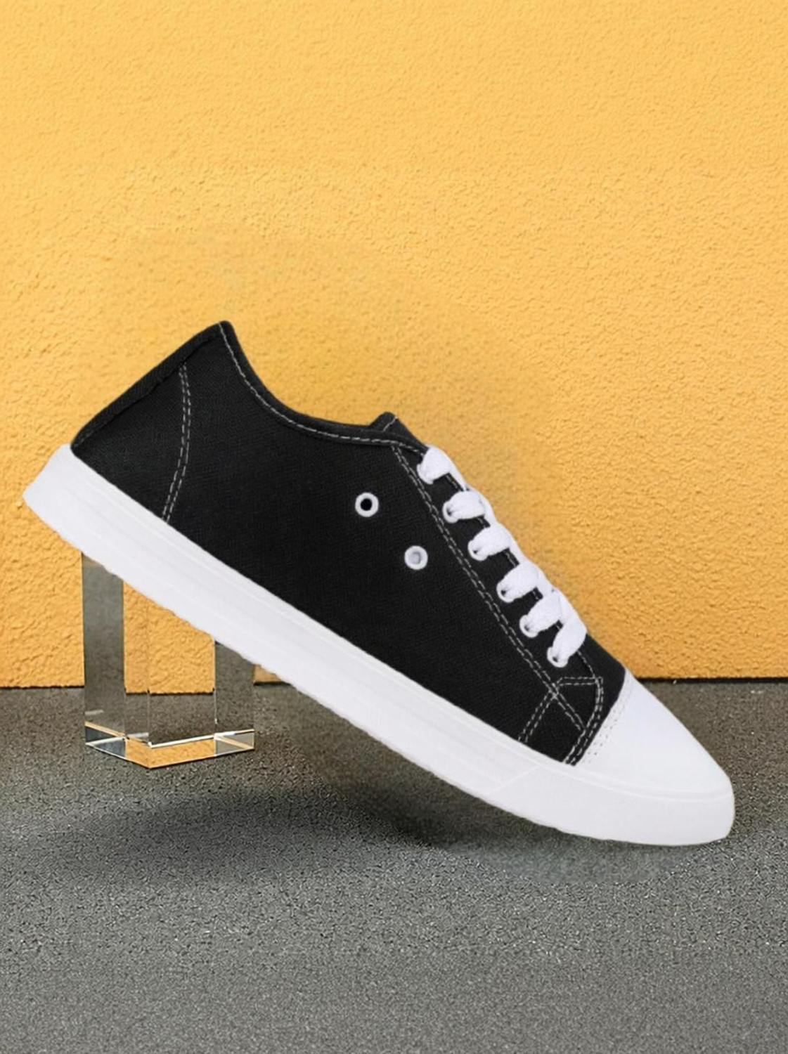 JOOTIYAPA PREMIUM TRENDY CANVAS SHOES Black - Image 6