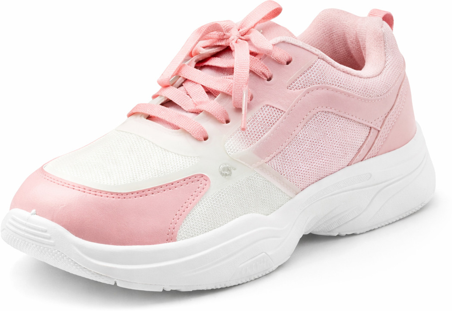 Image of dheeraj footwear udyog Sneakers For Women (Pink, White , 7.5)