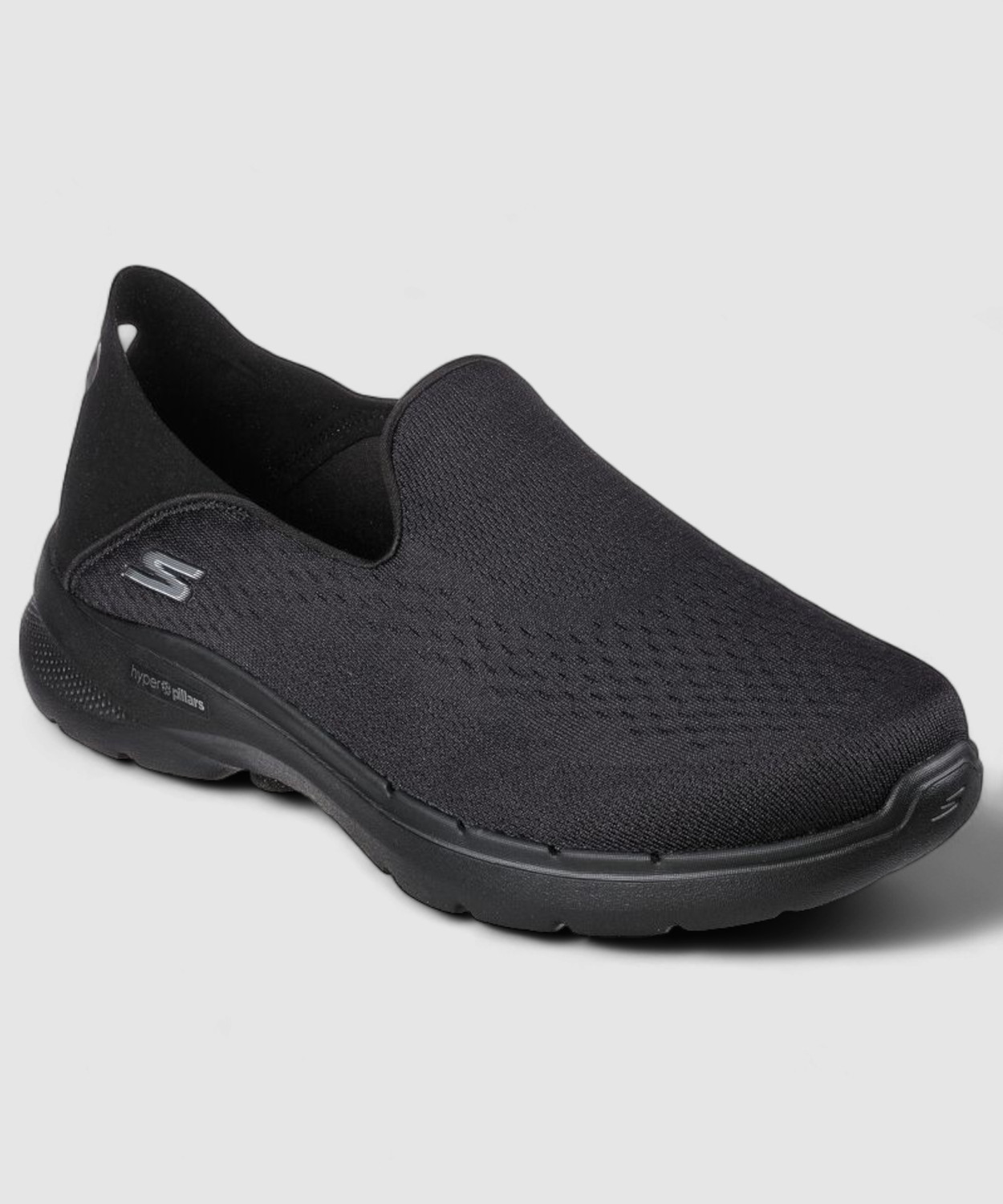 Image of Skechers Walking Shoes For Men (Black , 9)