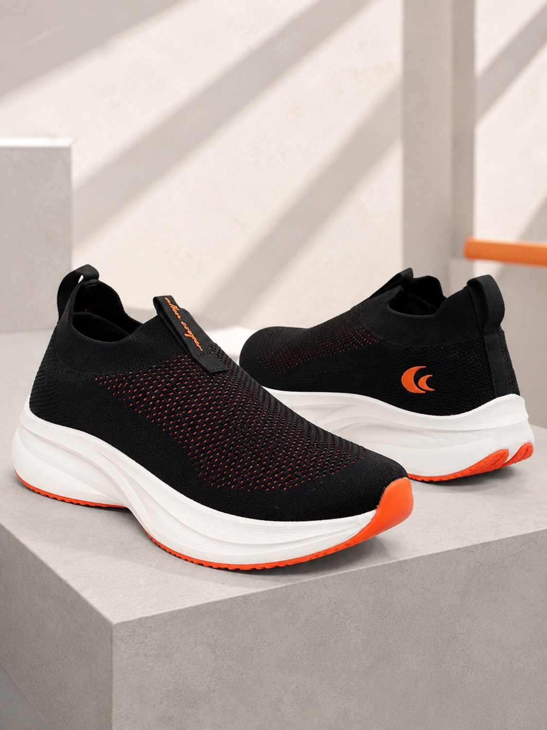 Allen Cooper Walking Shoes For Men Black - Image 6