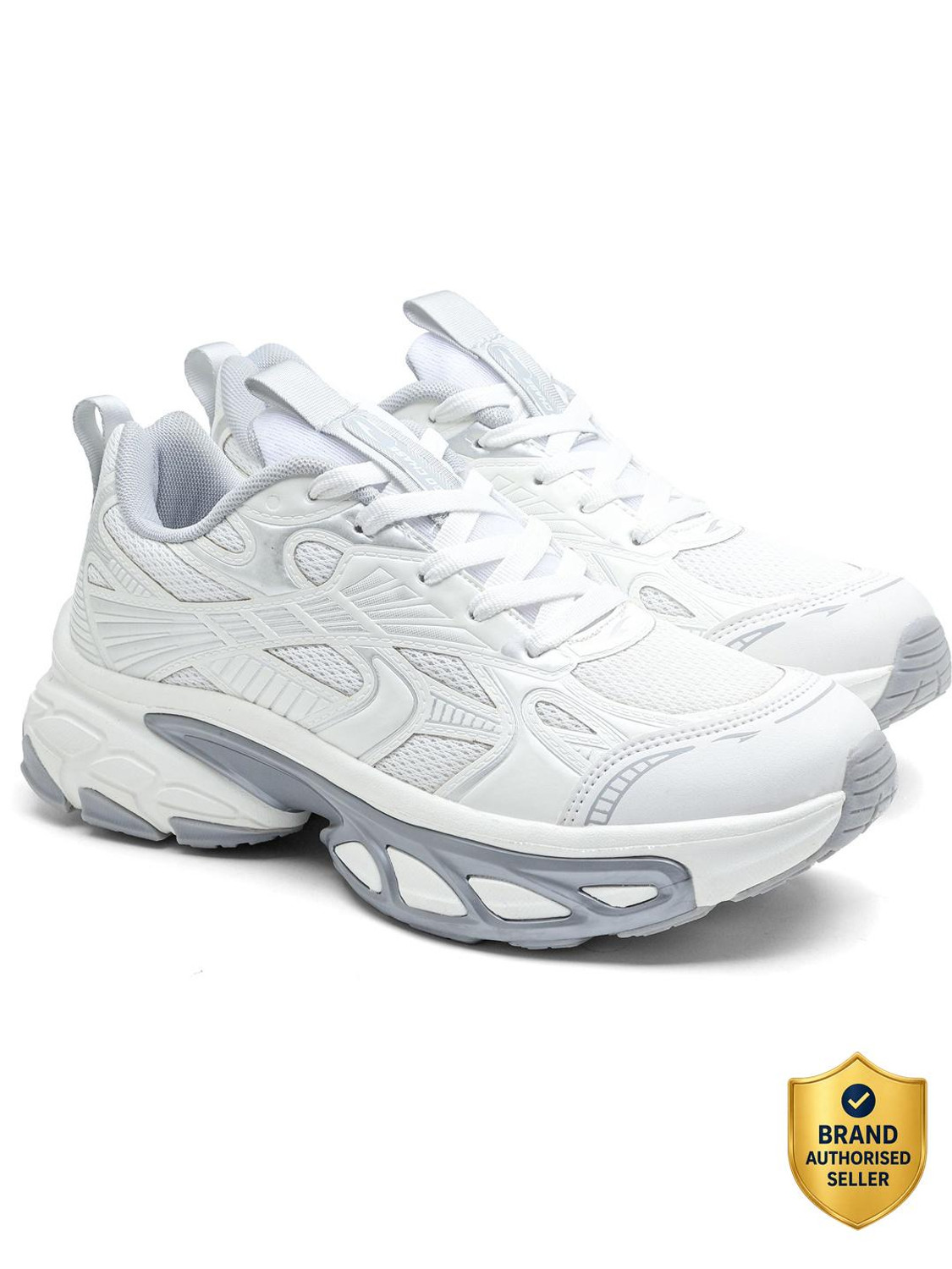 Image of asian Quantum-61 Men's Chunky Casual Sneakers with Memory Foam & Mesh Style Running Shoes For Men (Navy , 6)
