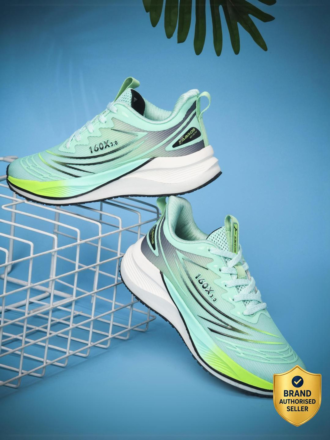 Abros MARSHA Running Shoes For Women (Green , 4) - Image 1