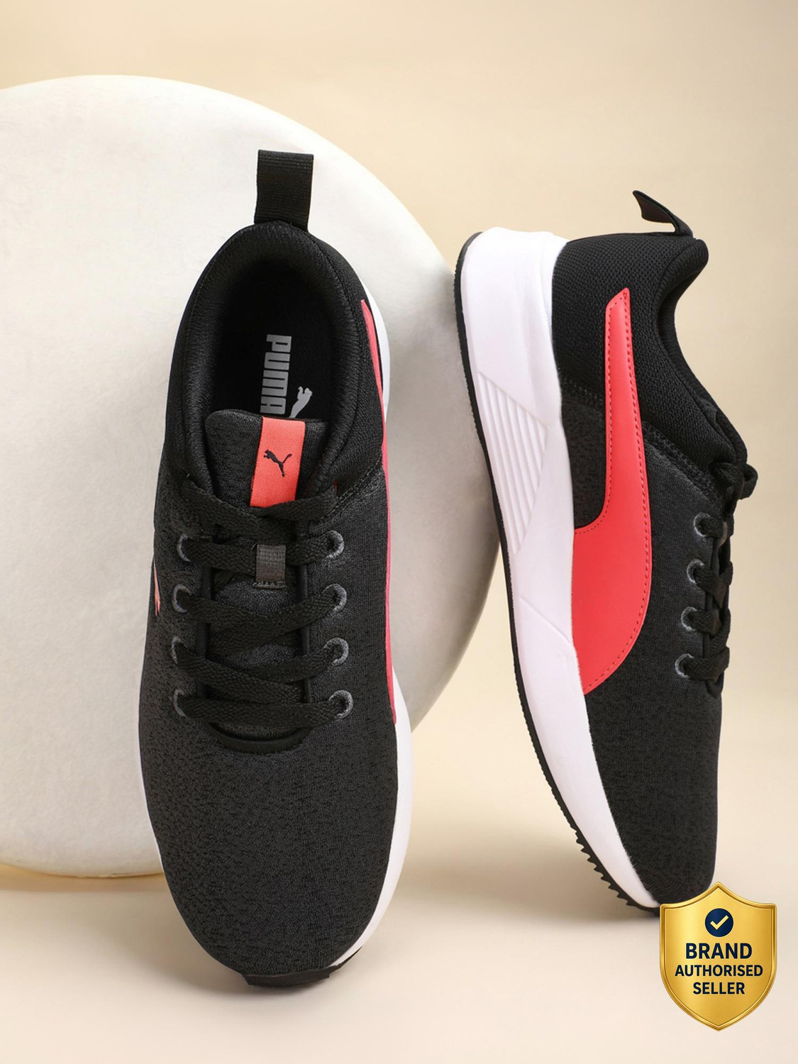 Image of PUMA olve Modern Running Shoes For Women (Black , 3)