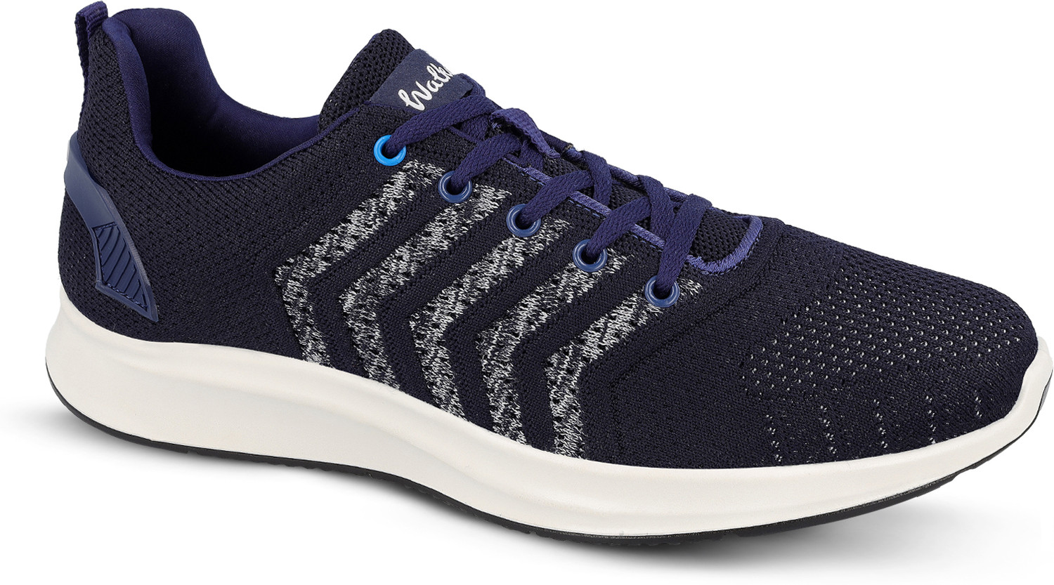 Image of WALKAROO Walking Shoes For Men (Navy , 9)
