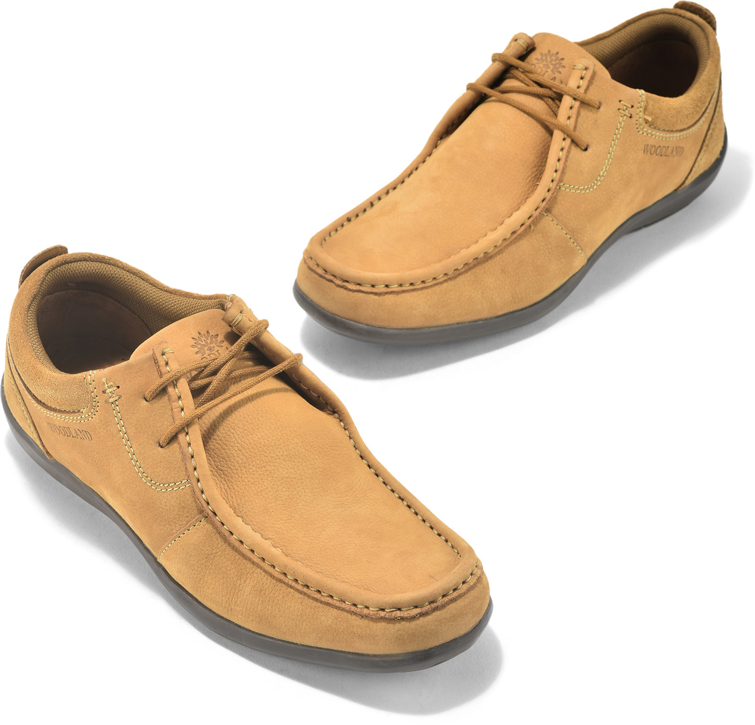 Image of WOODLAND Lace Up Lightweight Breathable Comfortable Daily Use Casuals For Men (Brown , 11)