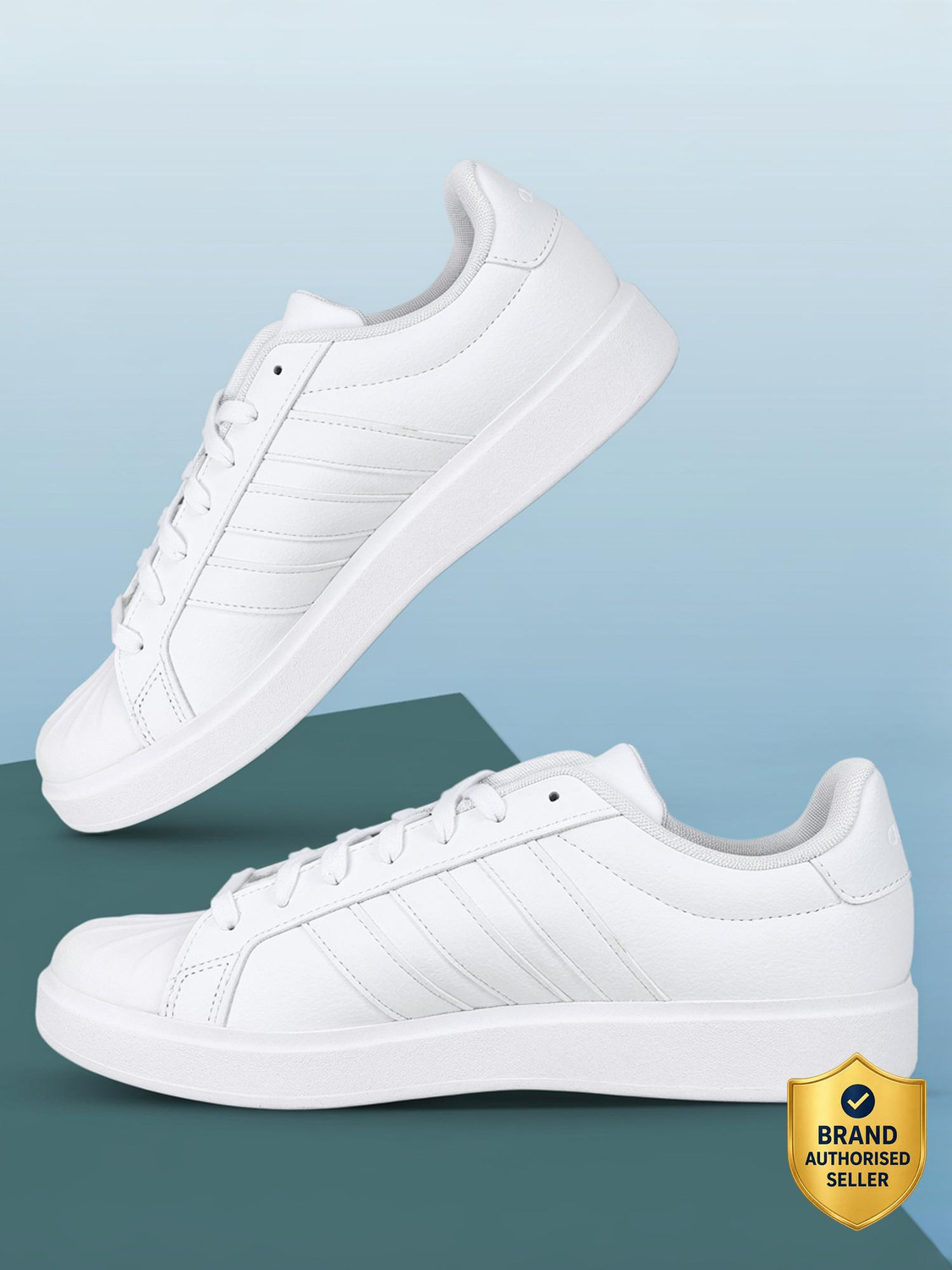 Image of ADIDAS ORIGINALS SUPERSTAR II Sneakers For Men (White , 15)