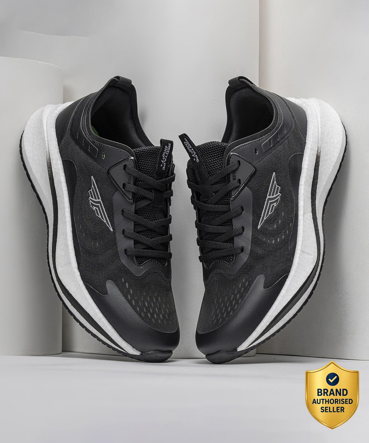 RED TAPE ETPU Athleisure Shoes for Men | Cultured Round-Toe Shape, Cushioning Technology Walking Shoes For Men (Black , 10) - Image 1
