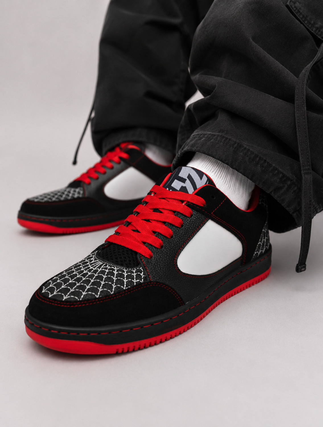 NAWFALS Men's Black Sneakers - Image 6