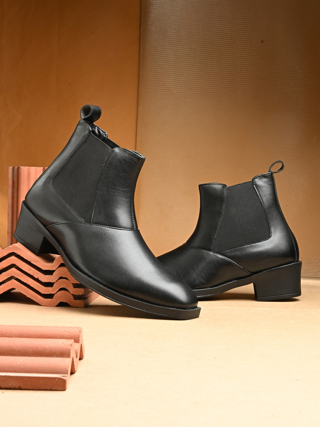 HOPSCOB Chelsea Boots For Men Black - Image 5