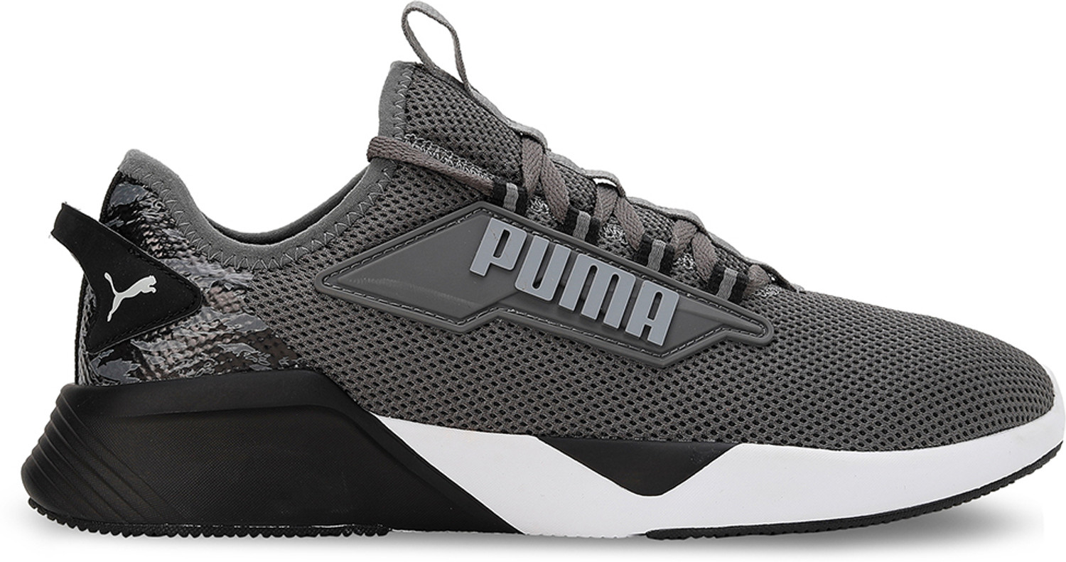 Image of PUMA Retaliate 2 Camo Running Shoes For Men (Grey , 4)