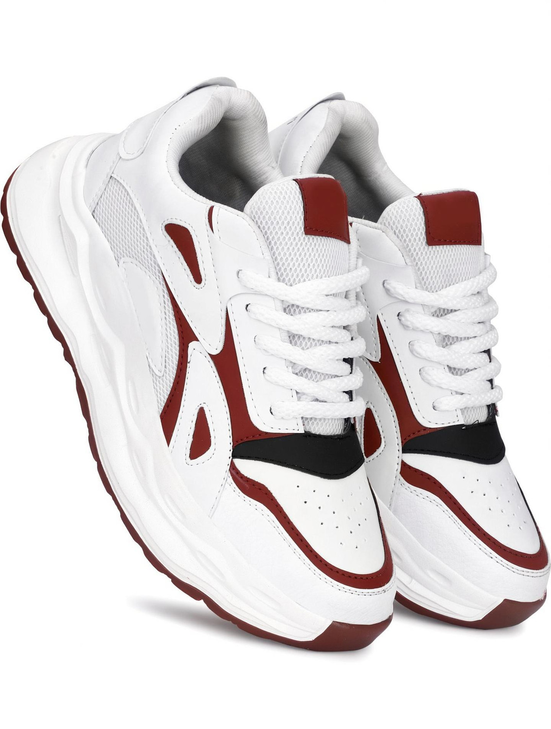 Image of ZACIO Premium Gym,Sports,Training,Stylish With Extra Comfort Running Sneakers For Unisex (White , 7.5)