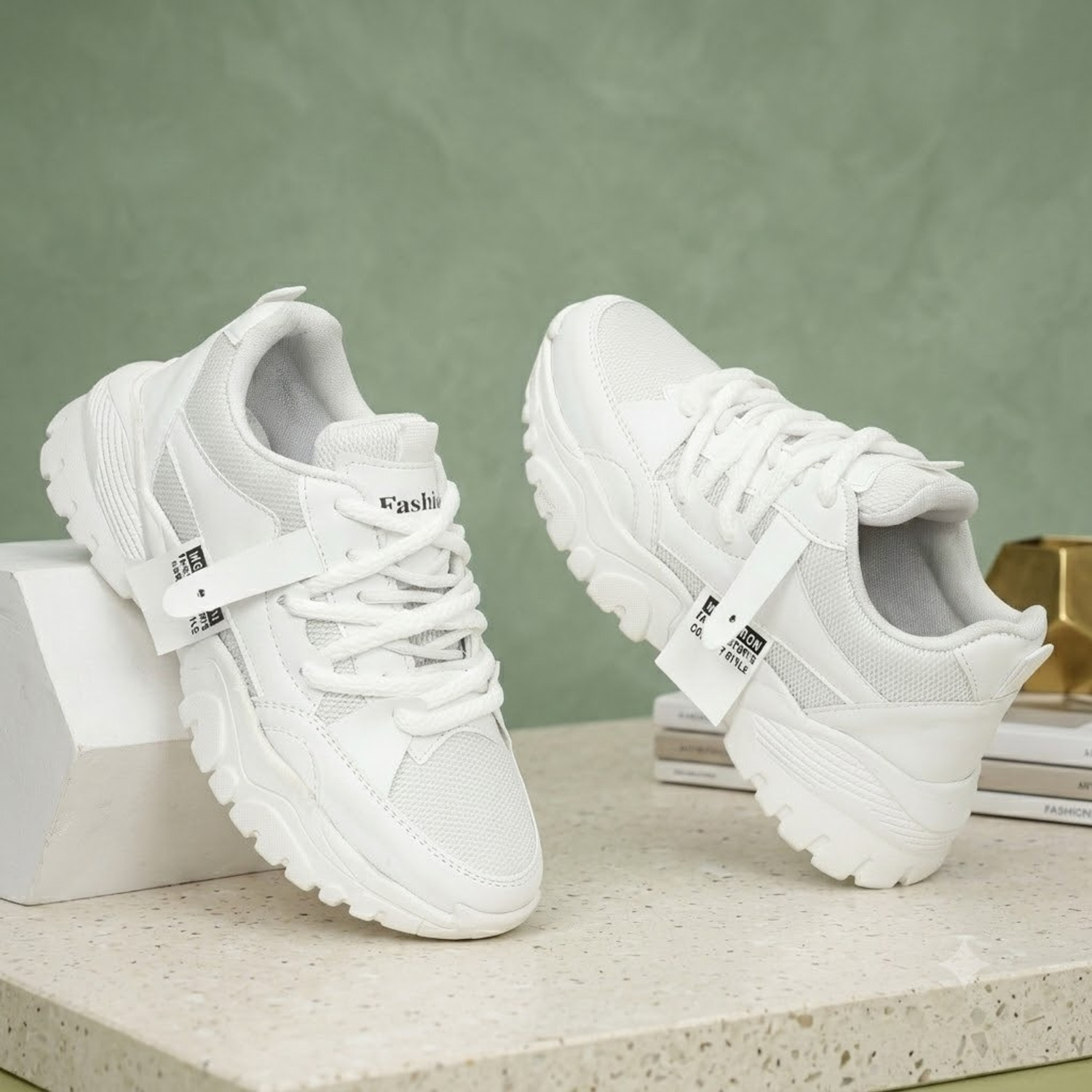 Image of PUMA All-Day Active Sneakers For Women (White , 4.5)