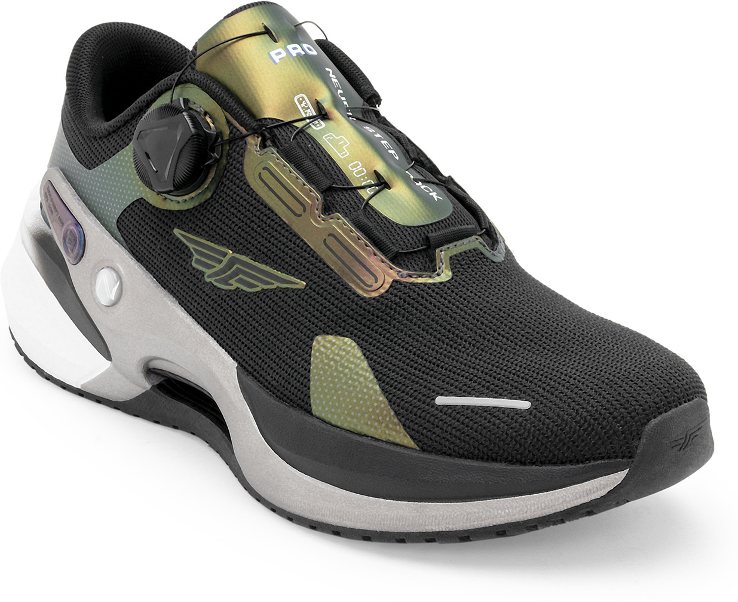 RED TAPE Sports Shoes for Men | Dial Lace Quick On, Soft Cushioned Insole Walking Shoes For Men (Black , 8) - Image 1