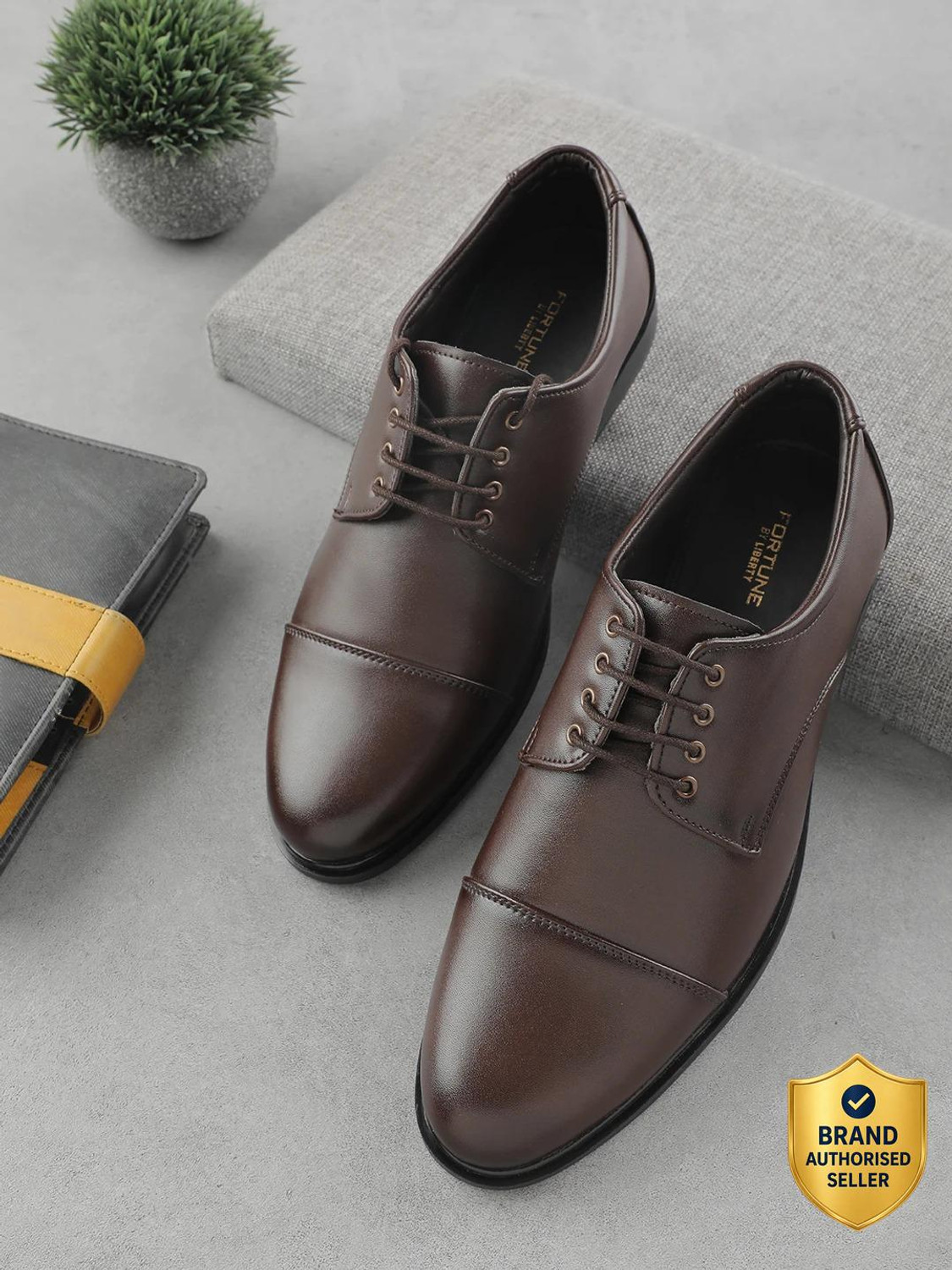 LIBERTY HML-13E Formal Lacing Shoes With PU Sole | Lightweight and Comfortable Oxford For Men