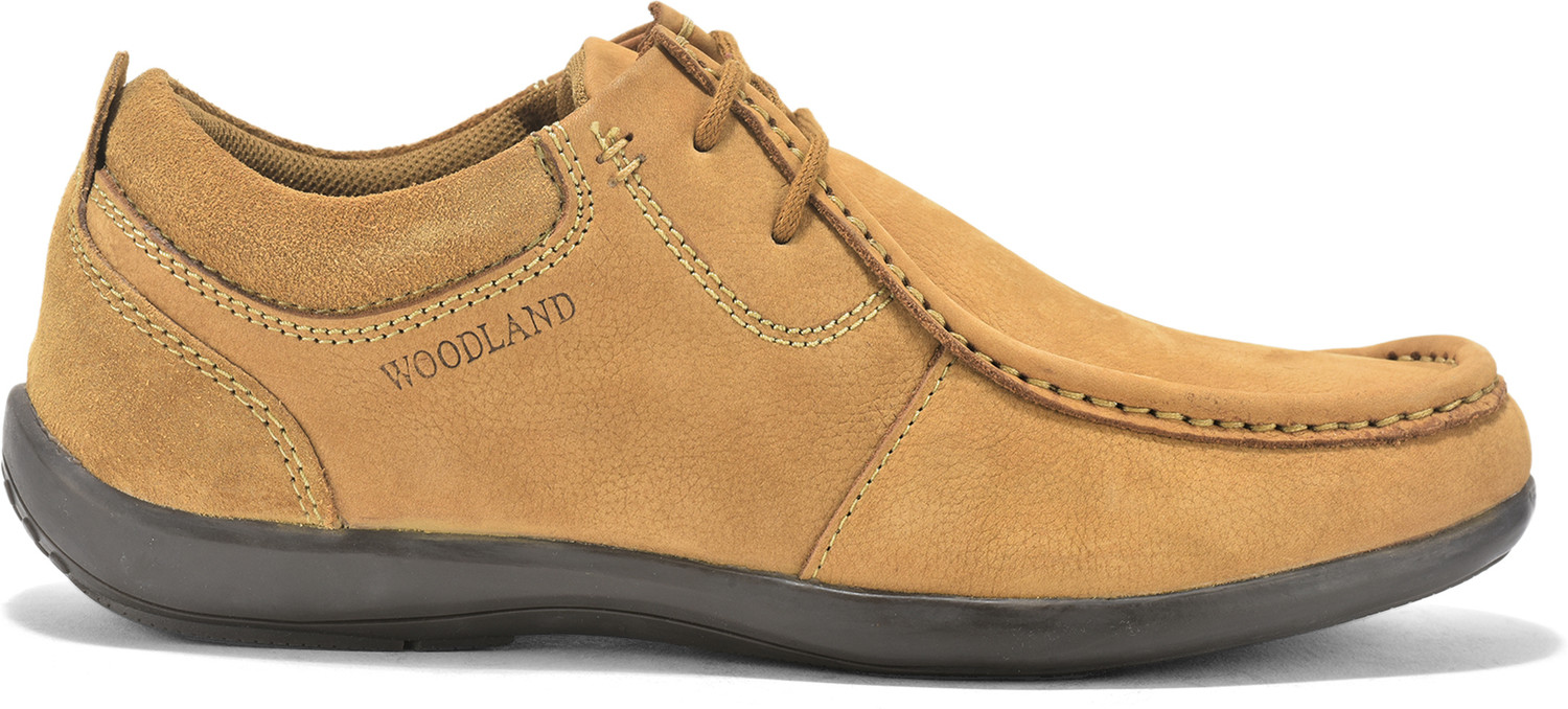 Image of WOODLAND Lace Up Lightweight Breathable Comfortable Daily Use Casuals For Men (Brown , 11)