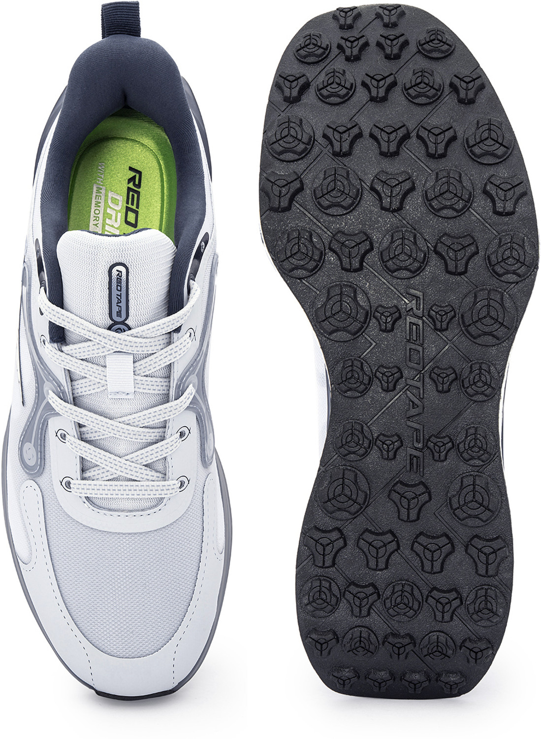 Image of RED TAPE Athleisure Soft Cushioned Insole, Slip-Resistance, Dynamic Feet Support Walking Shoes For Men (Grey , 8)