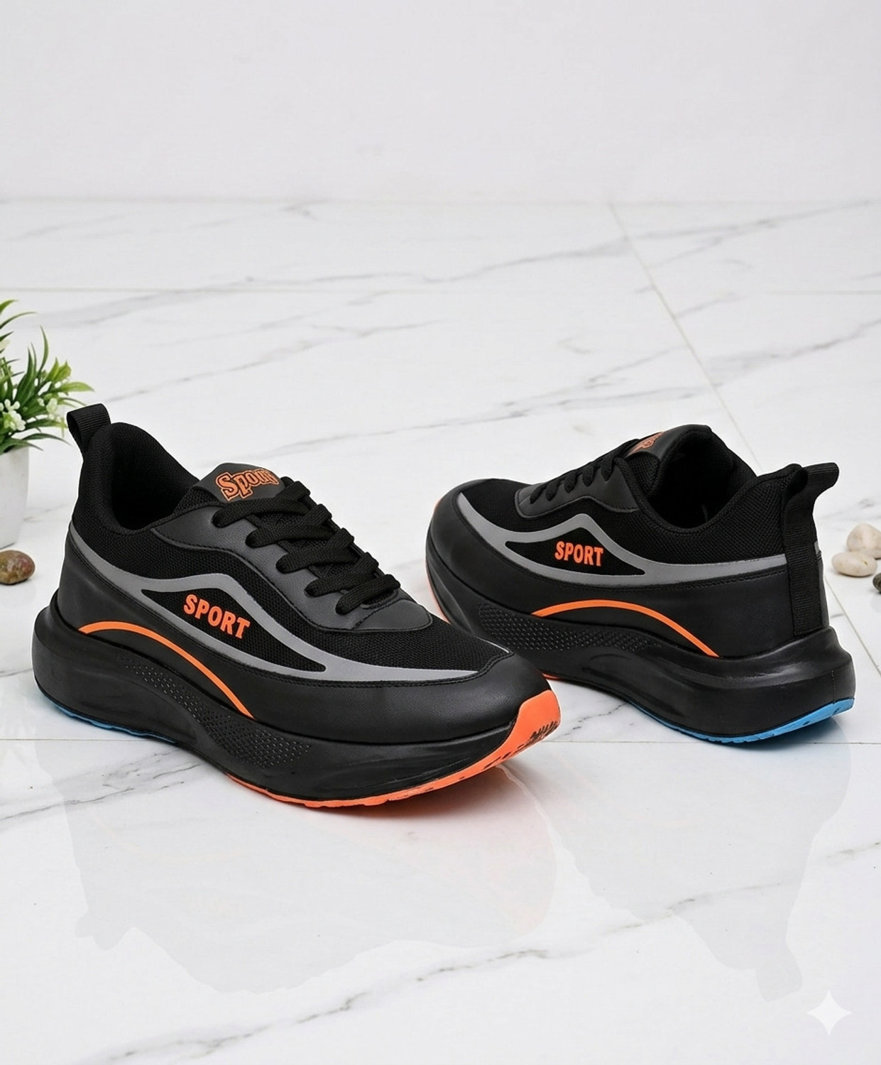 Image of Beacon Getting Shoes Sneakers For Men (Black , 8)