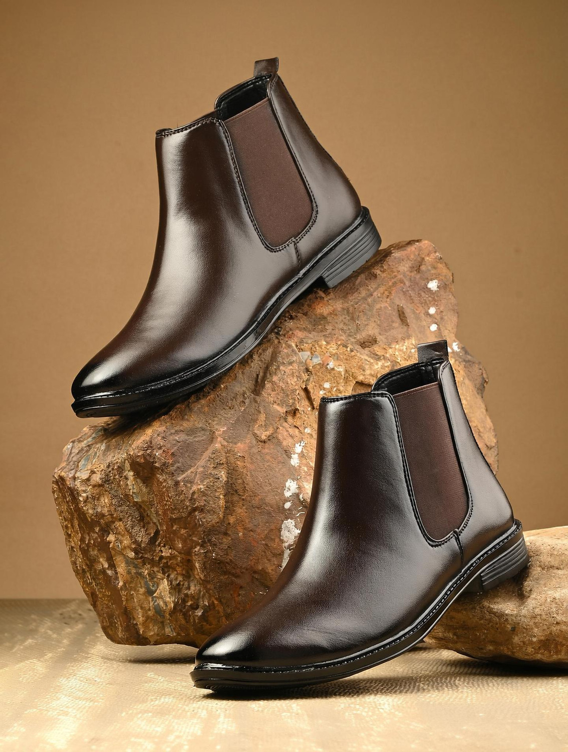 aadi Men's Synthetic Leather Chelsea Boots - Image 1