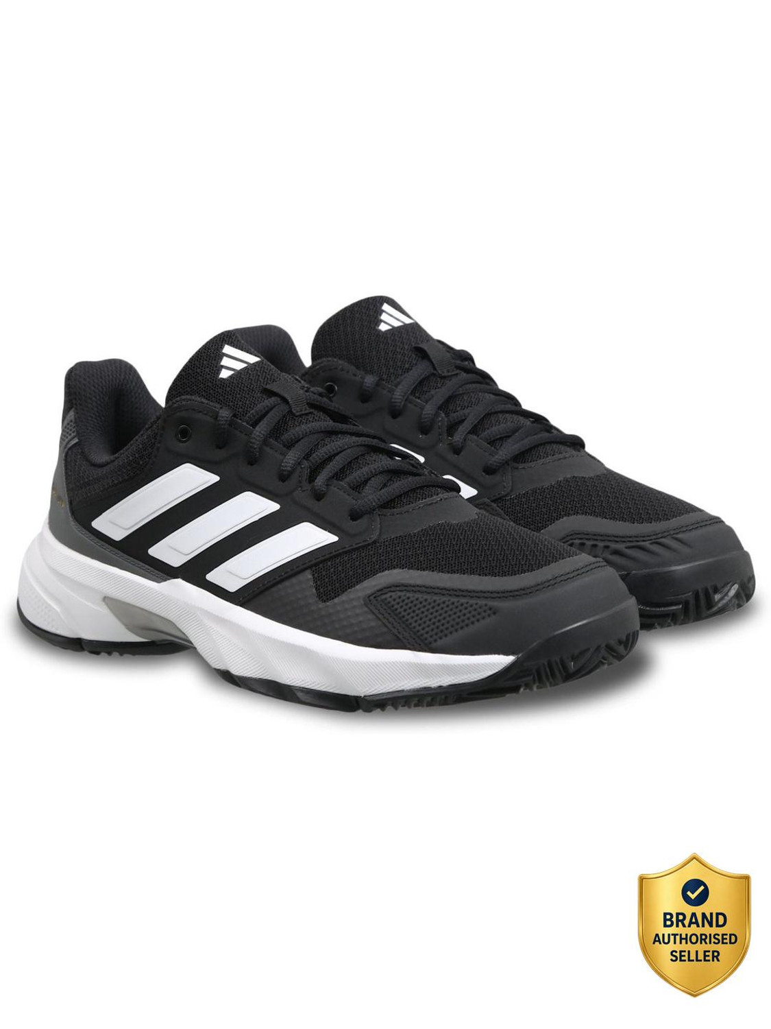 adidas CourtJam Control M Tennis Shoes (Black, UK 7) - Image 1