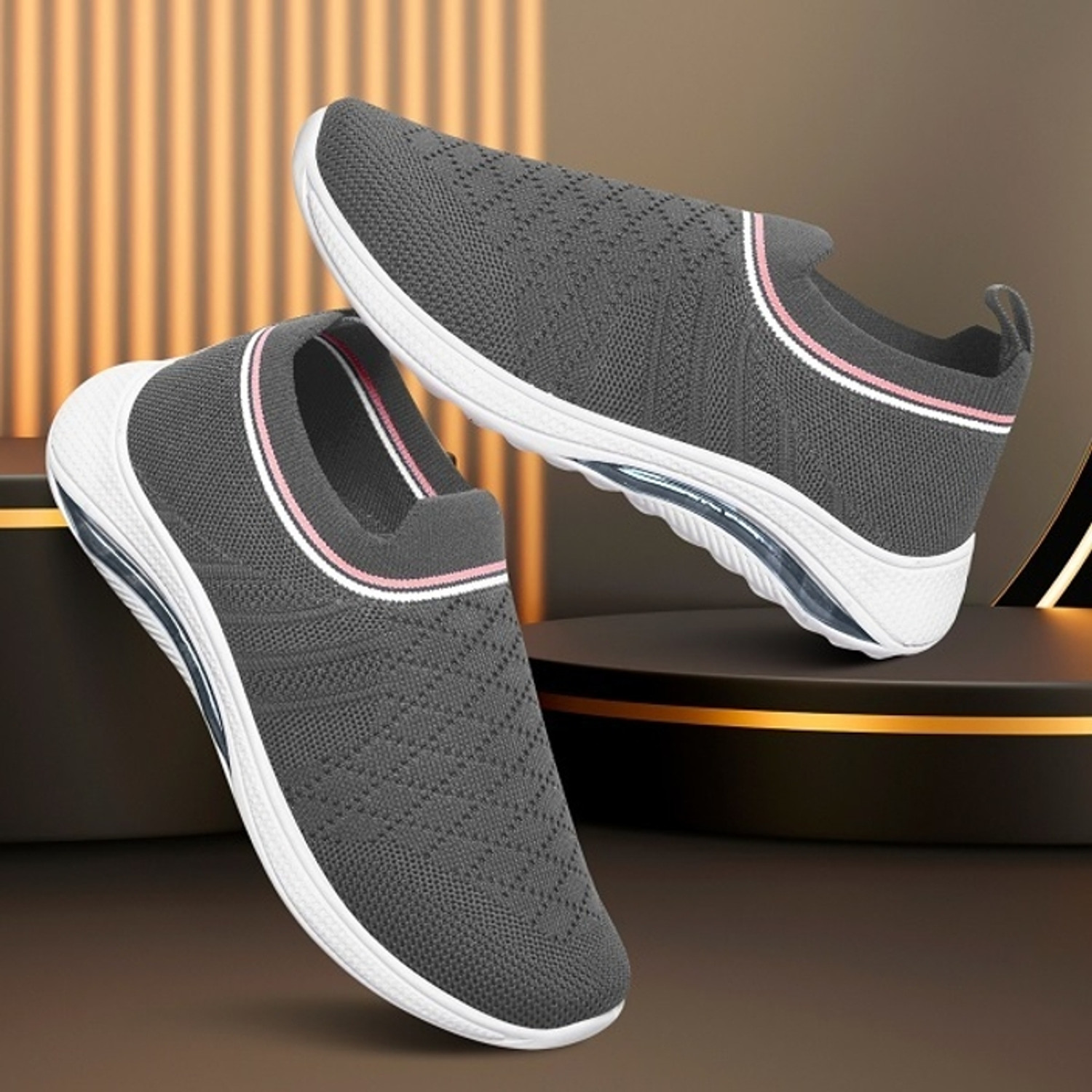 Image of Cogs Excellent Comfortable Casual Stylish Casuals For Women (Grey , 4)