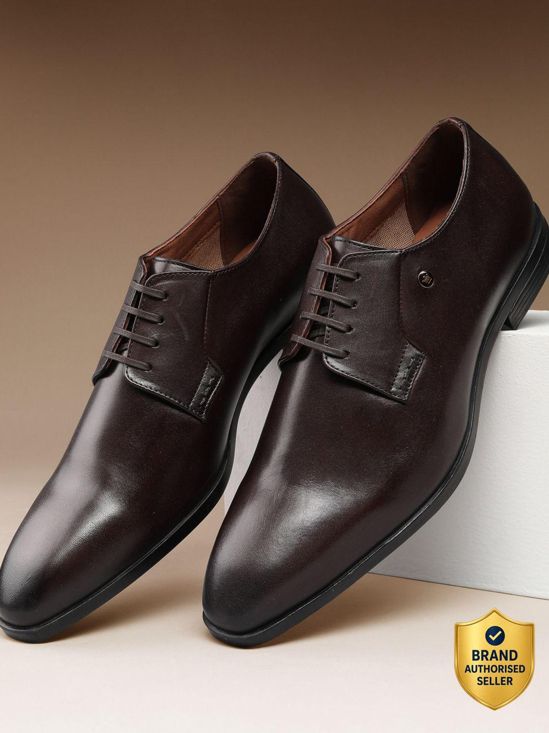 Image of LOUIS PHILIPPE Lace Up For Men (Brown , 11)