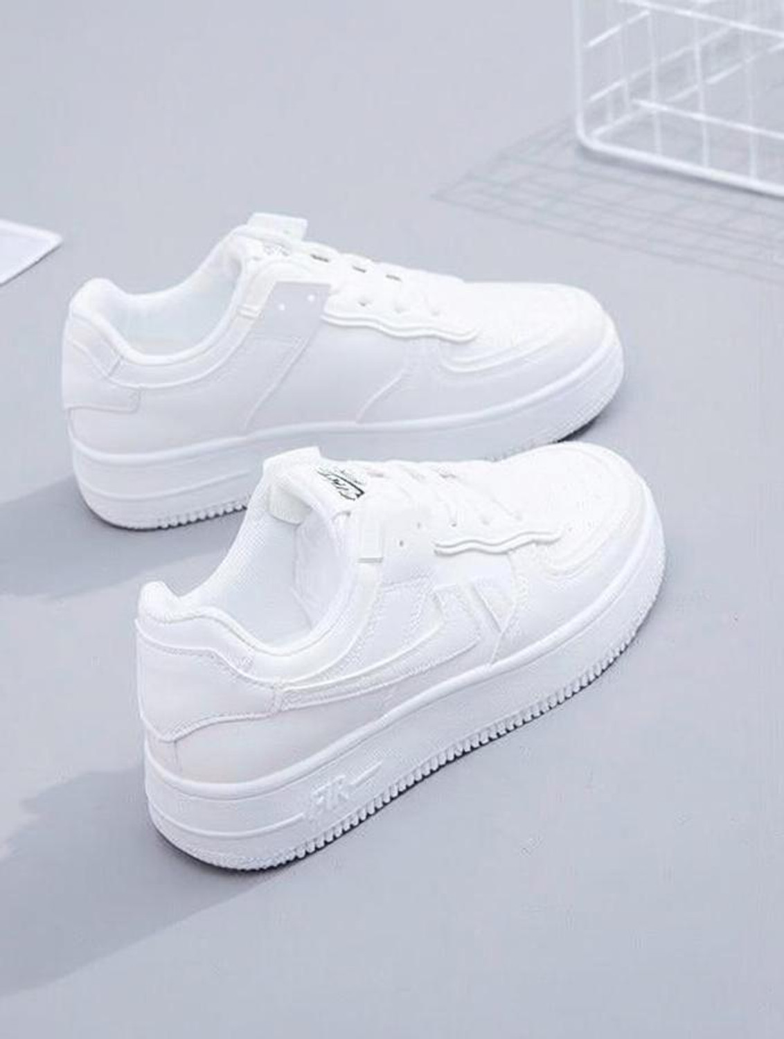 Image of KAMBEK Men's White New Stylish and Trendy Shoes New Era Shoes Sneakers For Men (White , 9)