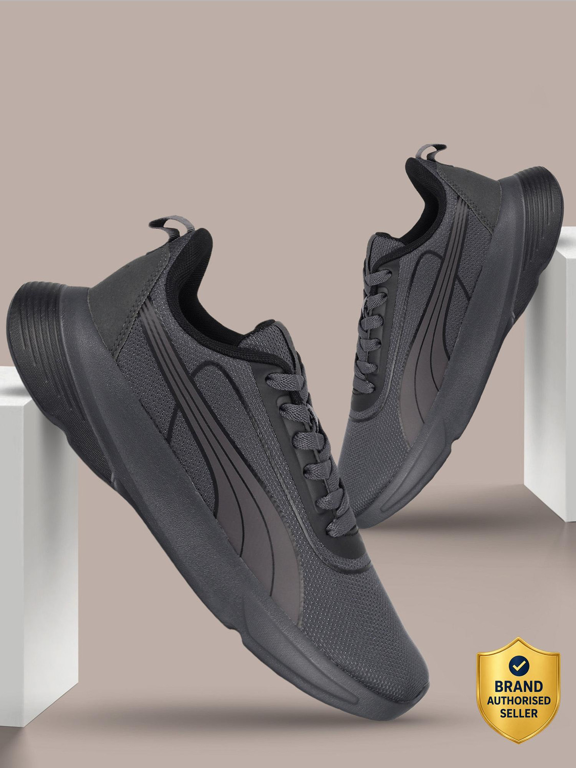 Image of PUMA Pure XT Re:Collection Training & Gym Shoes For Men (Grey , 6)