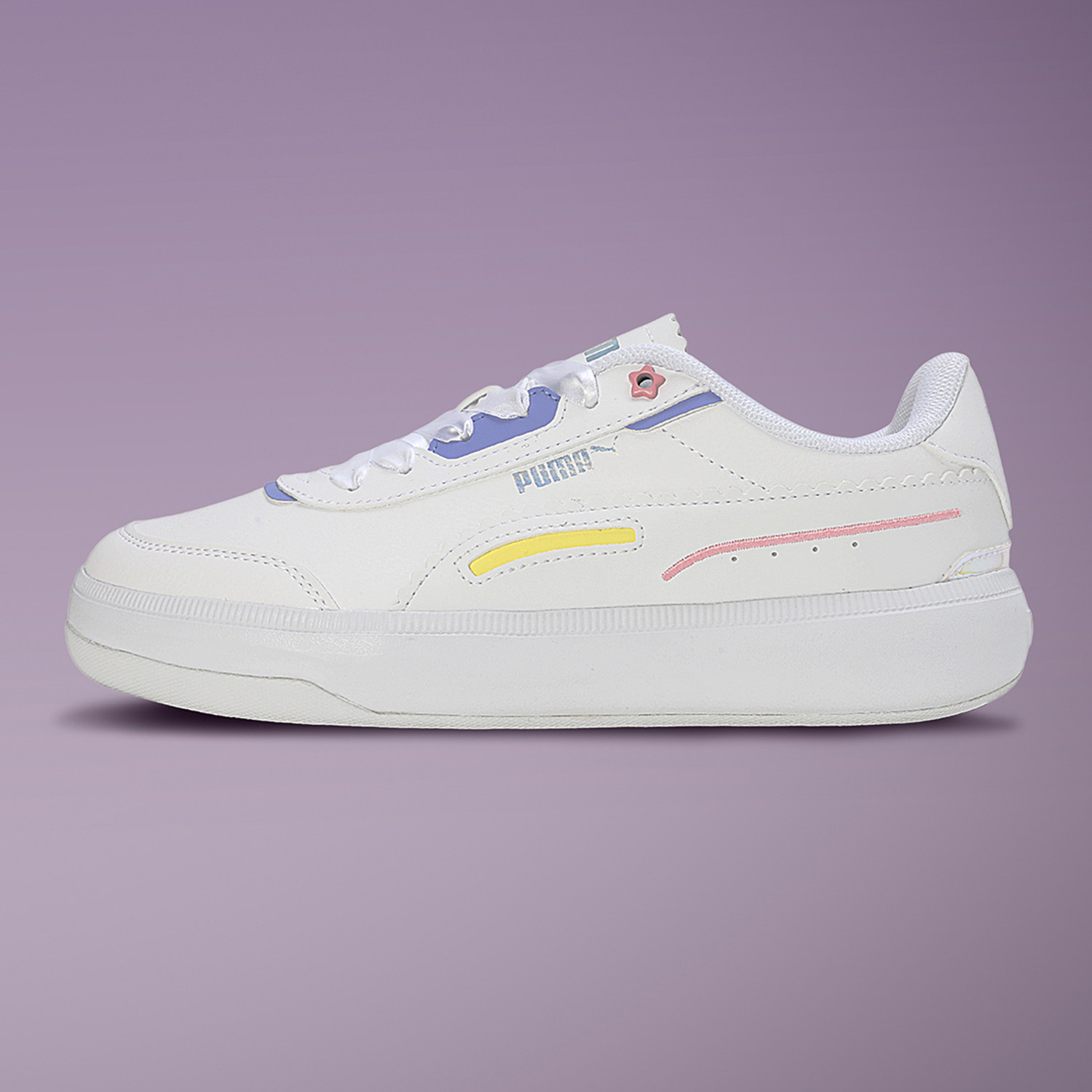Image of PUMA Smash v2 L Sneakers For Women (White , 5)