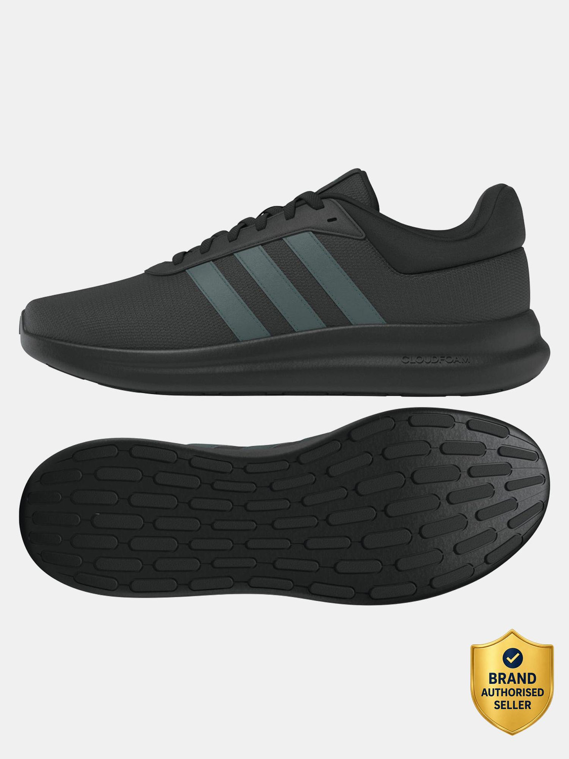 Image of ADIDAS LITE RACER 4.0 Sneakers For Men (Black , 6)