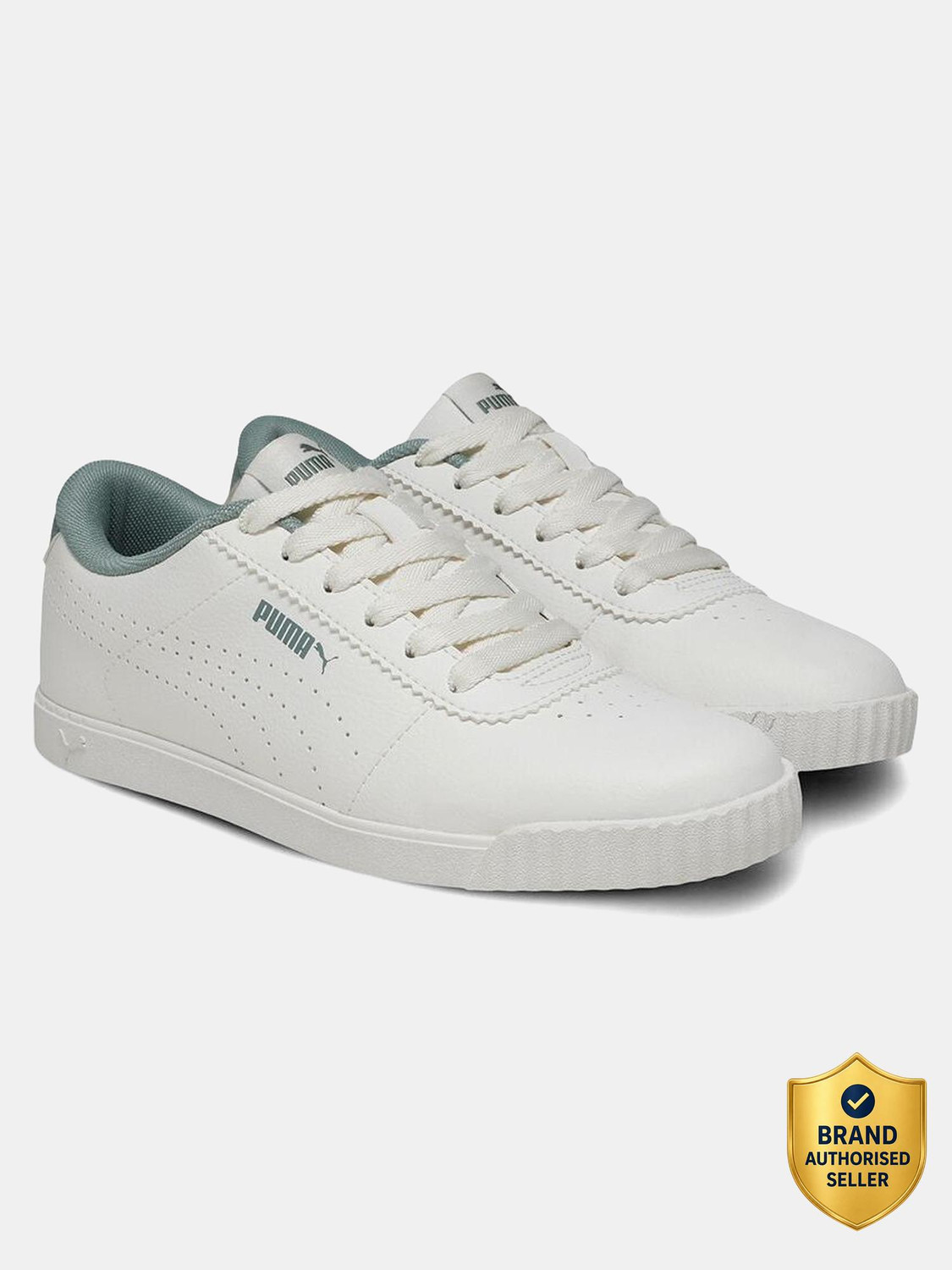 PUMA Carina Slim Perf à¤¸à¥à¤¨à¥à¤à¤°à¥à¤¸ (à¤¸à¤«à¥à¤¦) - Image 1