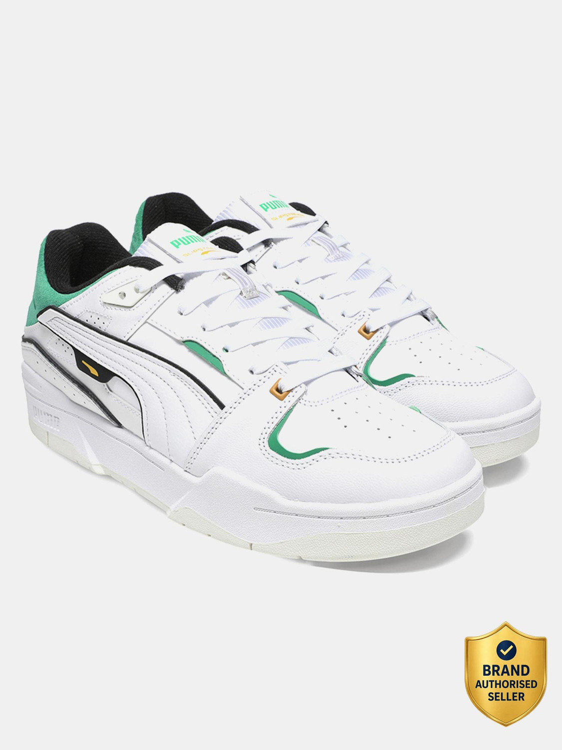 Image of PUMA Slipstream Bball Sneakers For Men (White , 9.5)