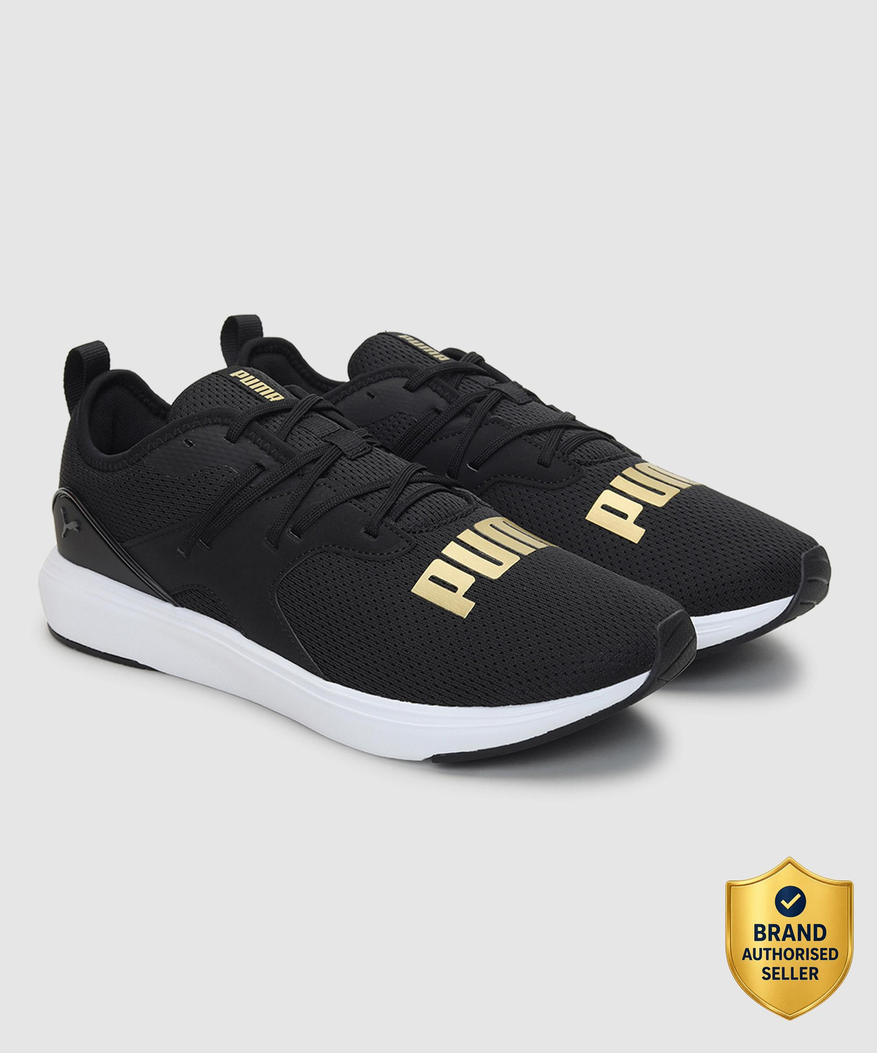Image of PUMA Softride Rift Runlyn Slipon Running Shoes For Men (Black , 8.5)