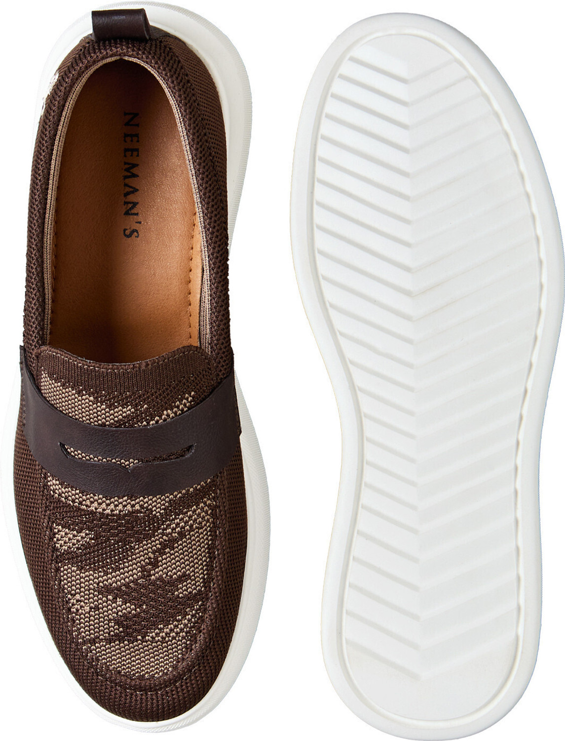 Image of Neemans The Breezy Loafer Loafers For Men (Brown , 12)