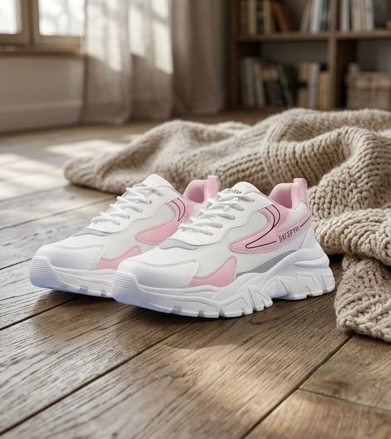 Image of Reefox Sneakers For Women (Pink , 6)