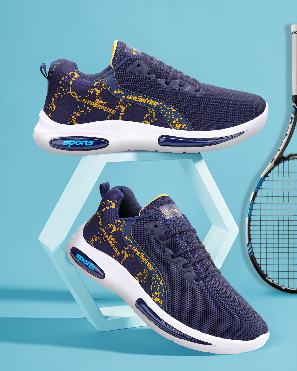 Image of Camfoot Exclusive Attractive Collection of Stylish & Comfortable Shoes & Sneakers Running Shoes For Men (Blue , 7)
