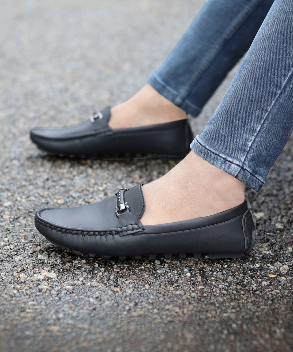 Image of aRICS ATTRACTIVE /STYLISH /FESTIVE /NAGRA SHOES Loafers For Men (Blue , 14)