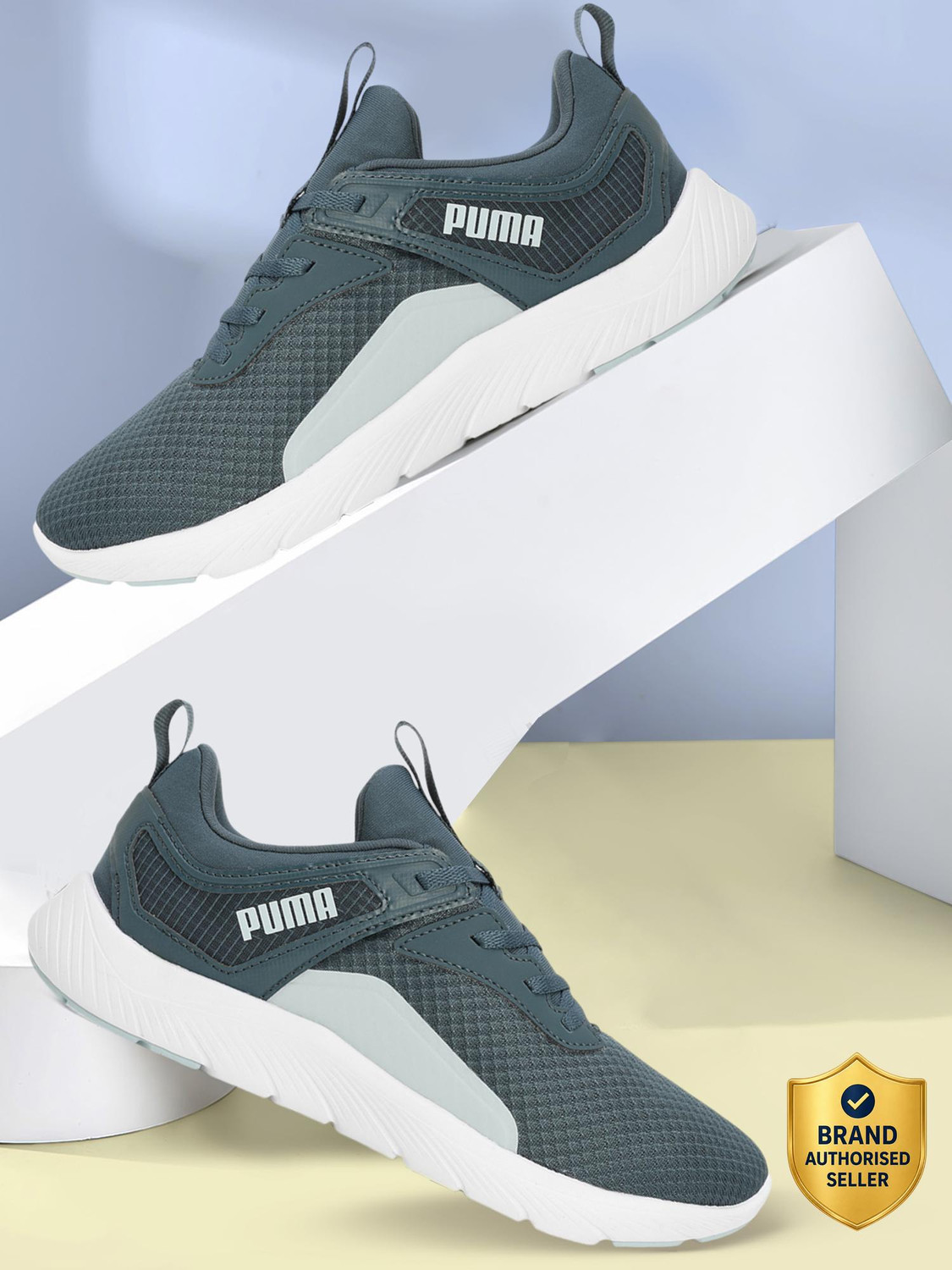 Image of PUMA Dwane Running Shoes For Women (Green , 8)