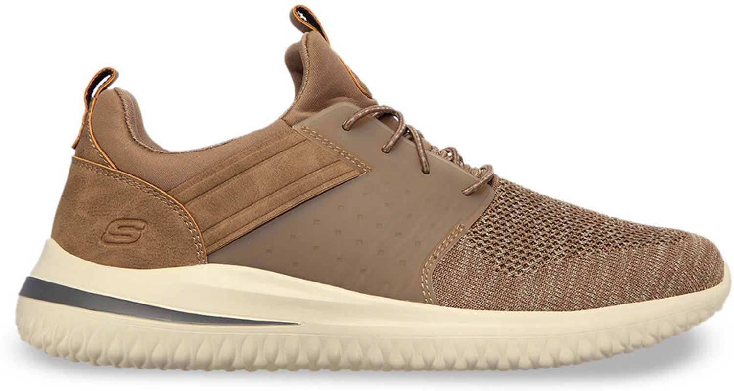 Image of Skechers Mens DELSON 3 Khaki Casual Shoes Casuals For Men (Khaki , 12)