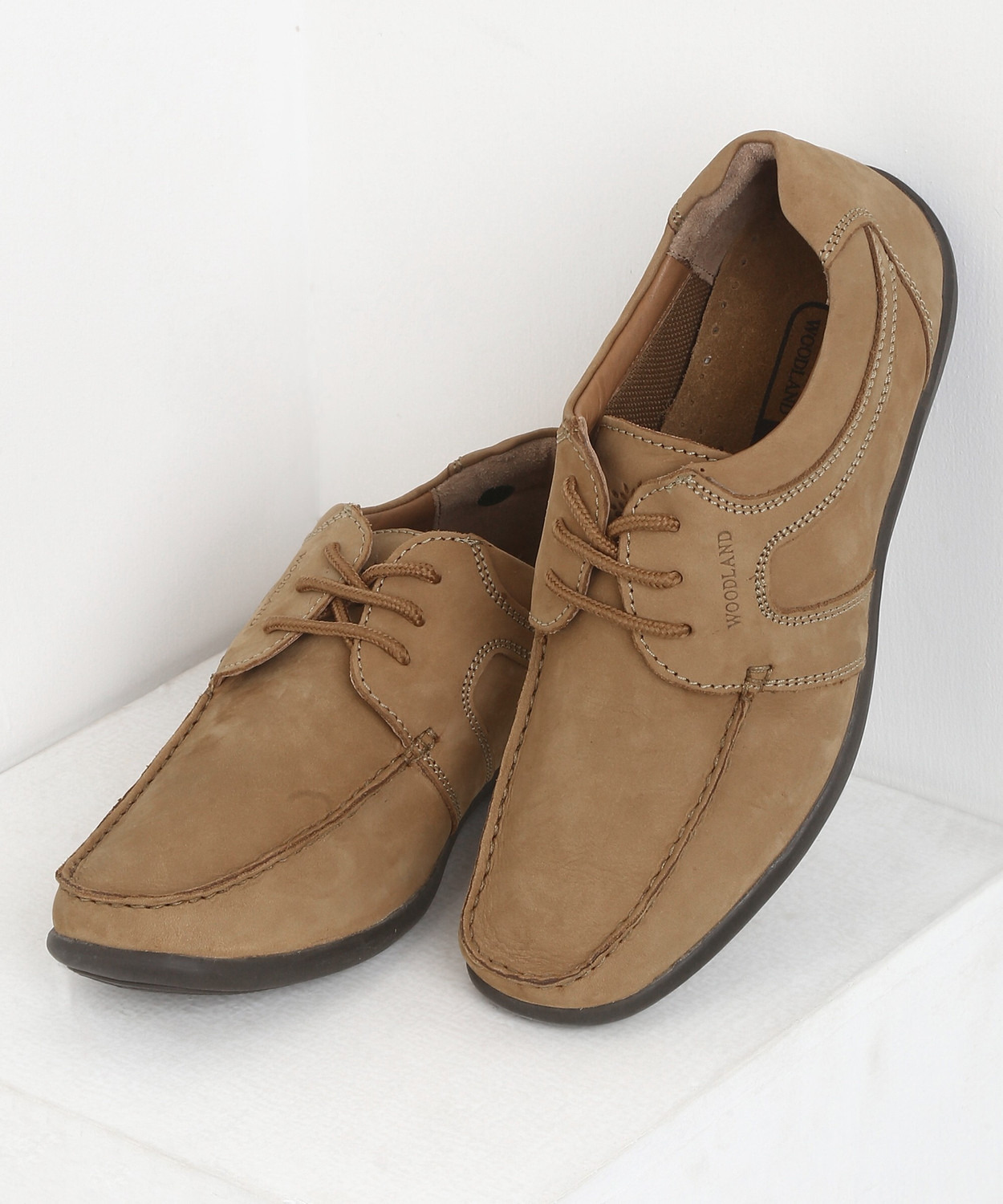 Image of WOODLAND Lace Up Lightweight Breathable Comfortable Daily Use Casuals For Men (Multicolor , 9 UK /India)