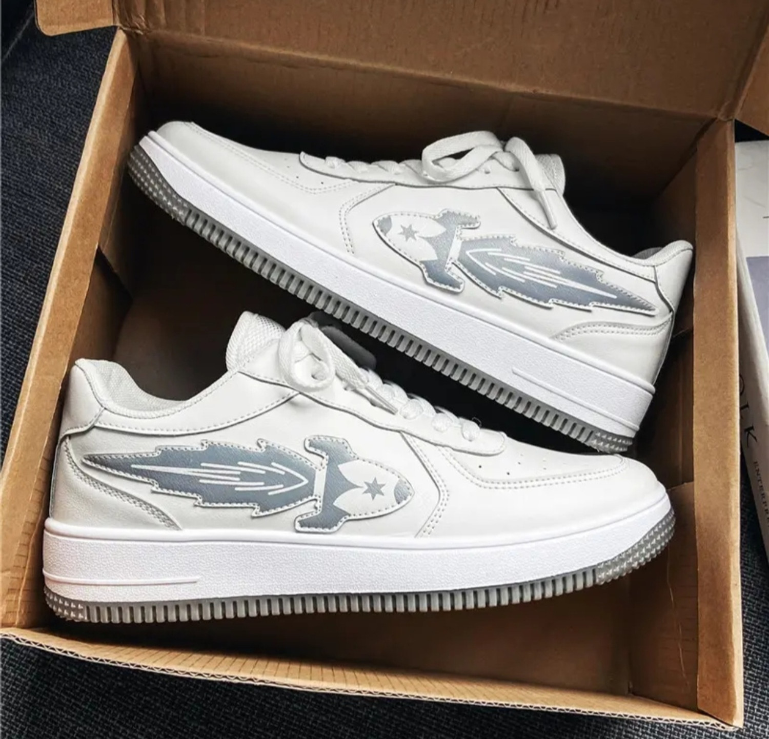 Image of ZACIO Premium Gym,Sports,Training,Stylish With Extra Comfort Running Sneakers For Unisex (White , 9)